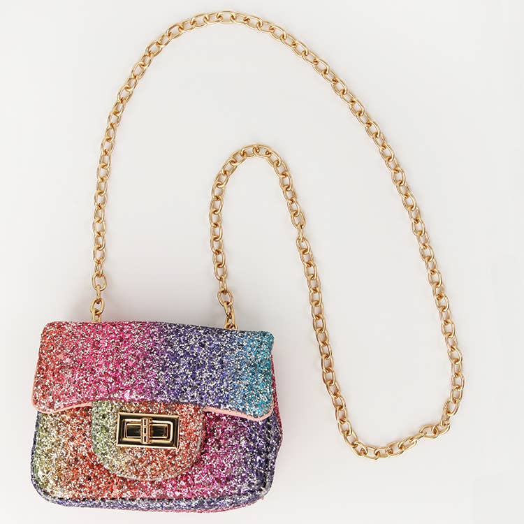 Ombre glitter purse